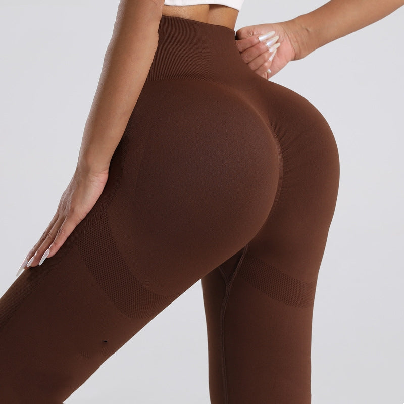 Pantaloni yoga seamless donna vita alta – Fitness e sport