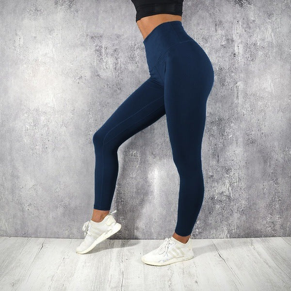 Pantalon de sport de yoga taille haute, corsaire (cropped) à porter en sous-couche