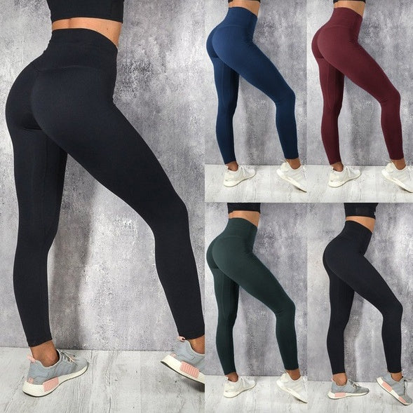 Pantaloni yoga cropped donna vita alta – Pinocchietti sottostrato