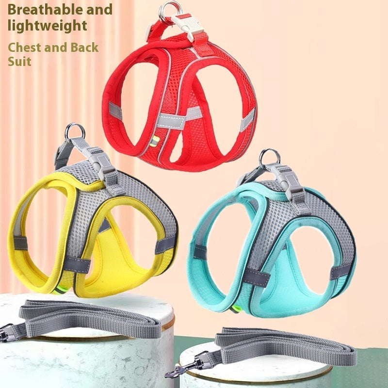 Pettorina Universale Traspirante per Cani e Gatti – In Rete, Riflettente e Regolabile