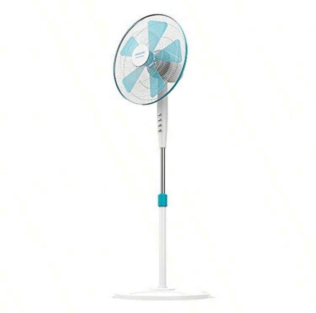 Ventilatore a Piantana 40W, 5 Pale, 3 Velocità, Oscillante e Regolabile