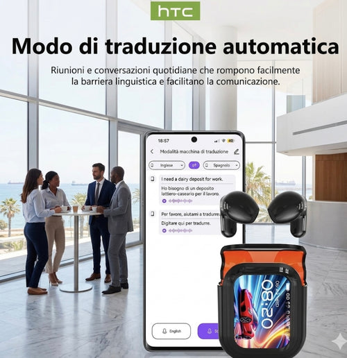 Auricolari Intelligenti AI con Traduzione Istantanea in 134 Lingue