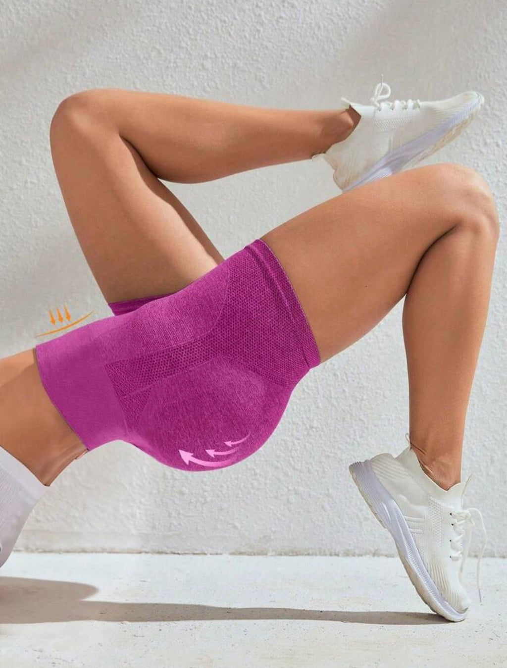 shorts sportivi da palestra estivi da donna, a vita alta con effetto solleva-glutei