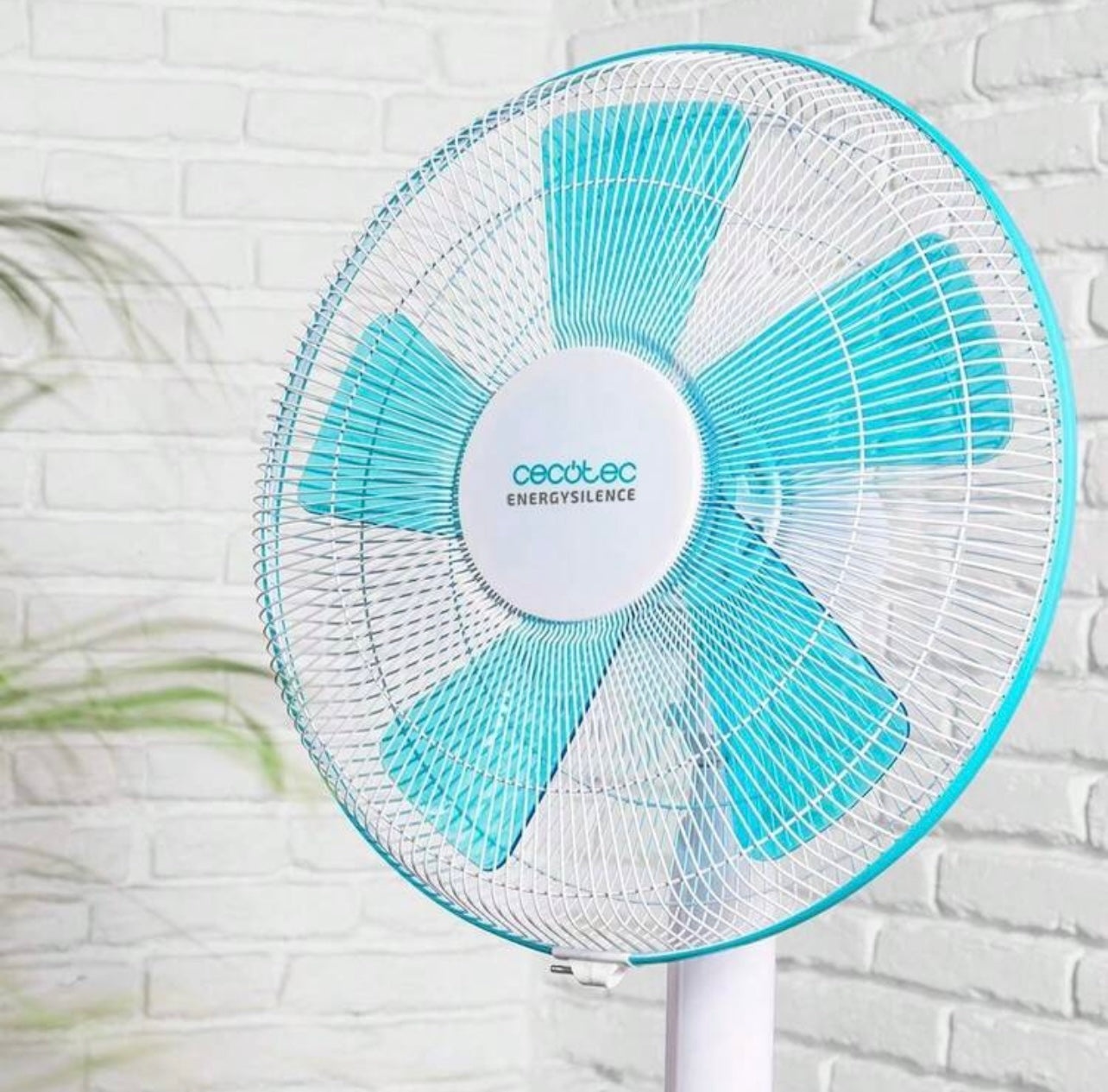 Ventilatore a Piantana 40W, 5 Pale, 3 Velocità, Oscillante e Regolabile