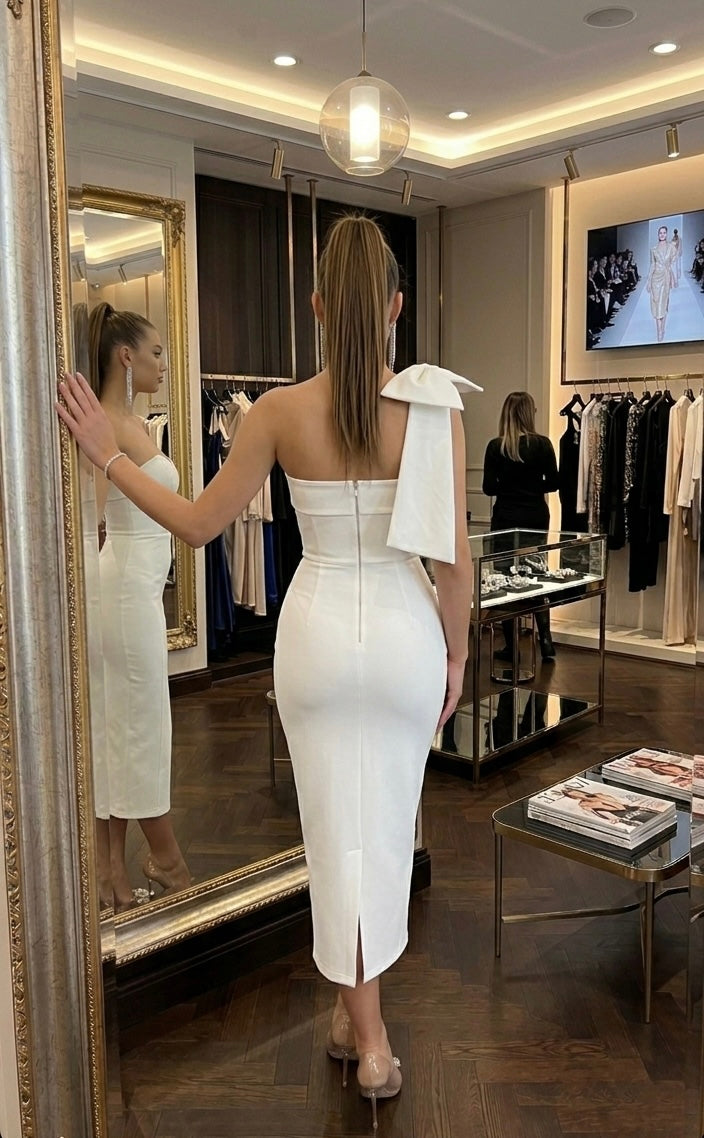 Abito da sera  elegante modello monospalla