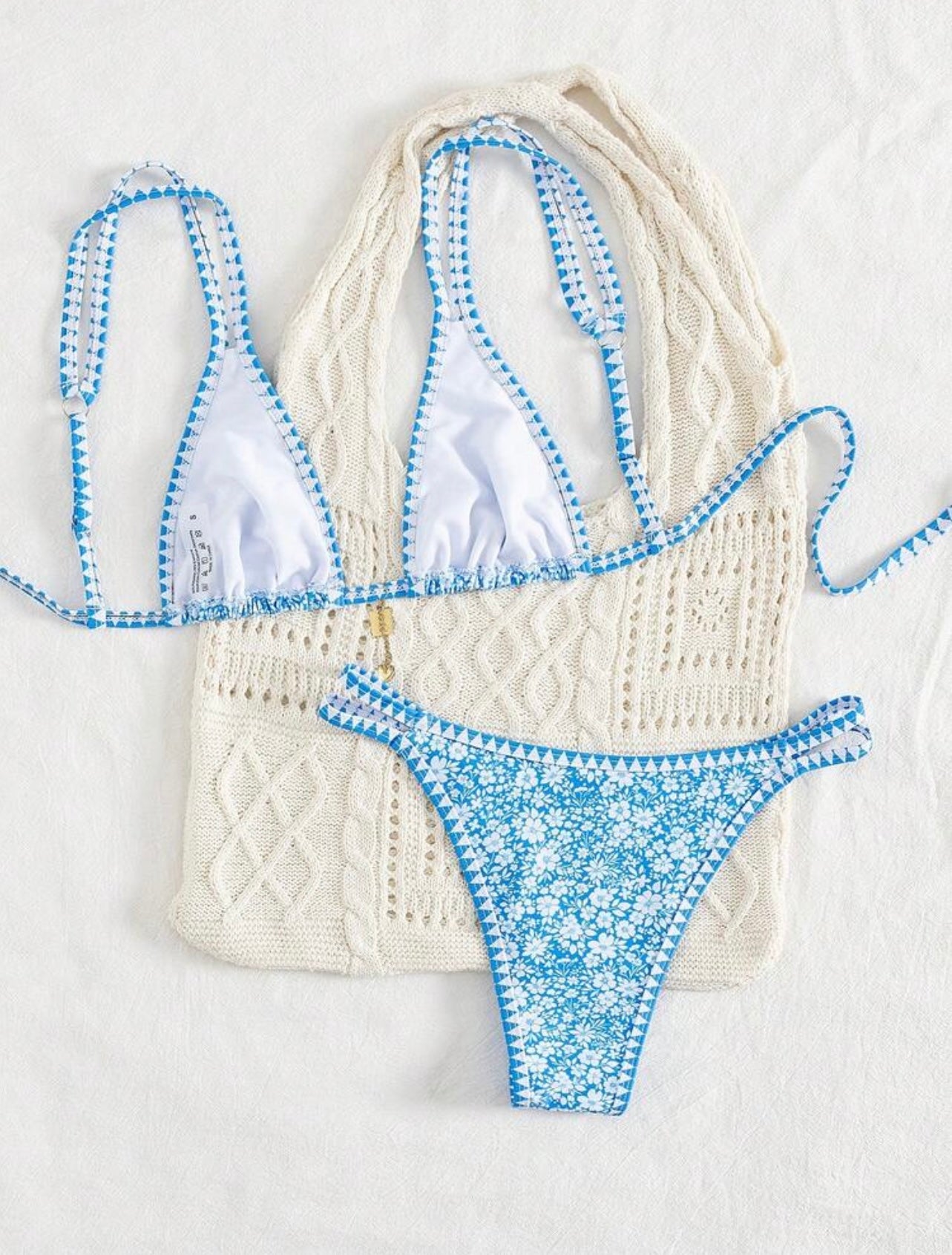 Bikini a 2 pezzi da donna  con stampa floreale