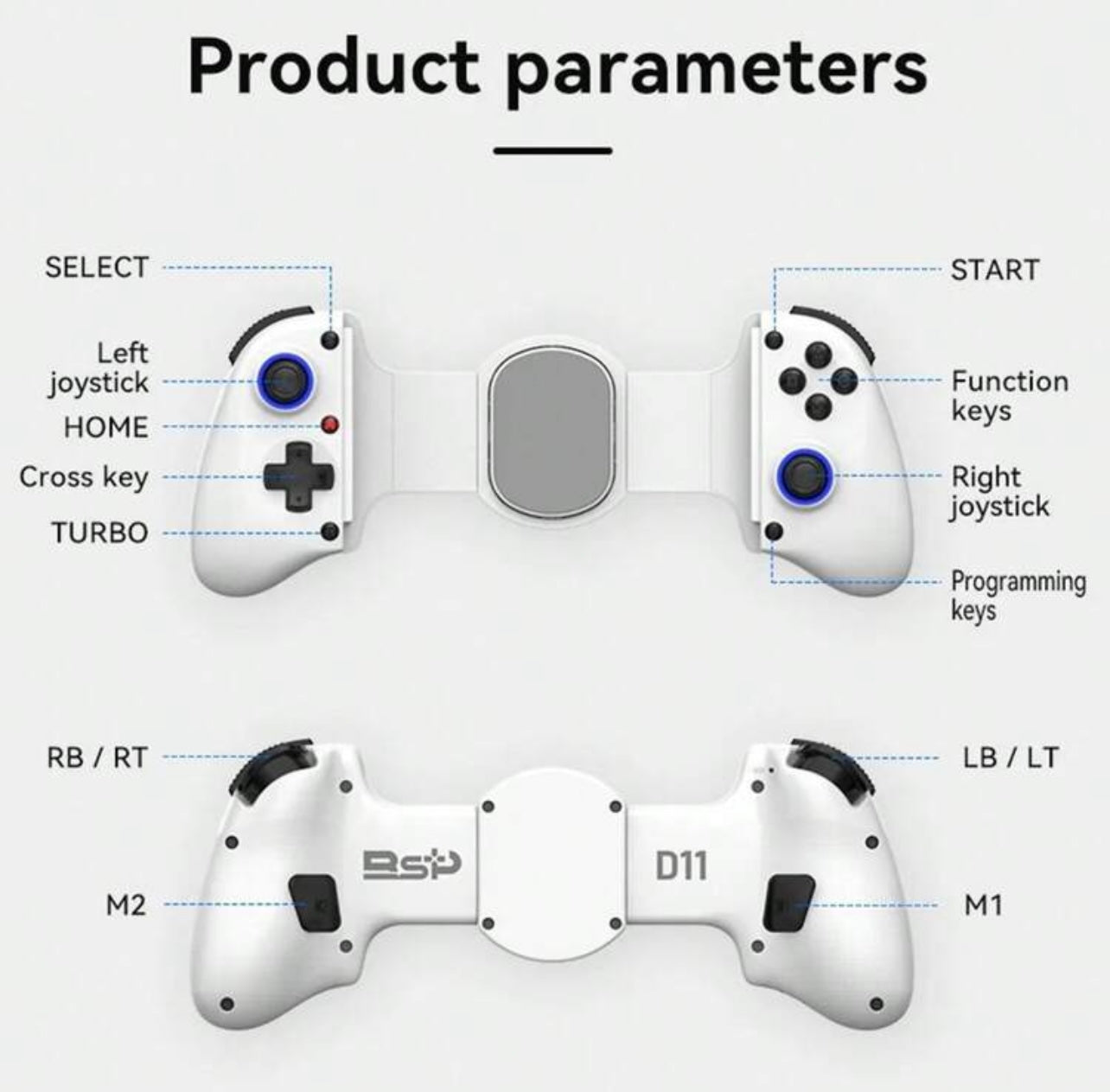 Controller Mobile Multi-Piattaforma: Compatibile con Android, iOS, Switch, PC e PS4