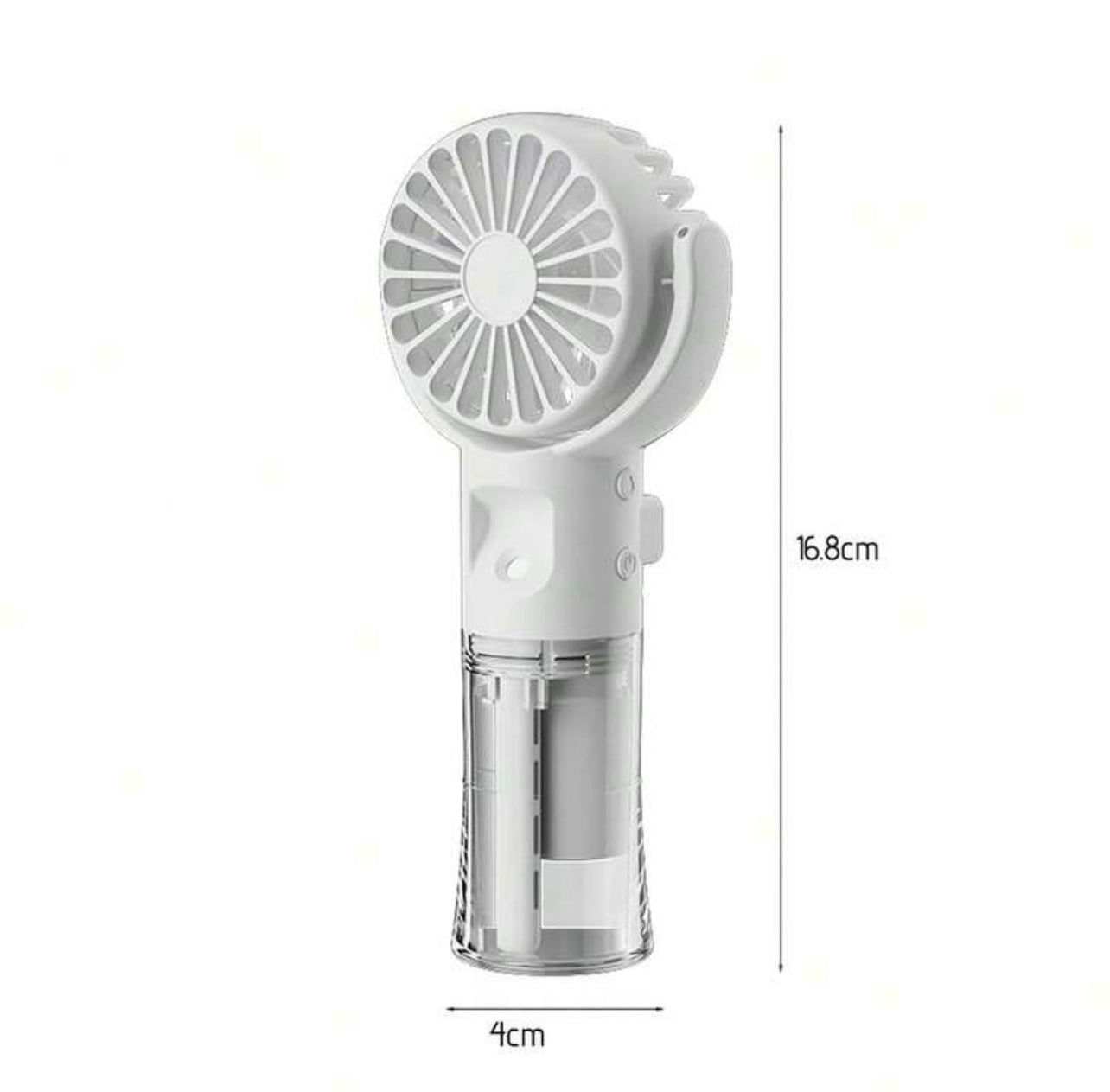 Mini Ventilatore Portatile 2-in-1: Freschezza e Idratazione Sempre con Te
