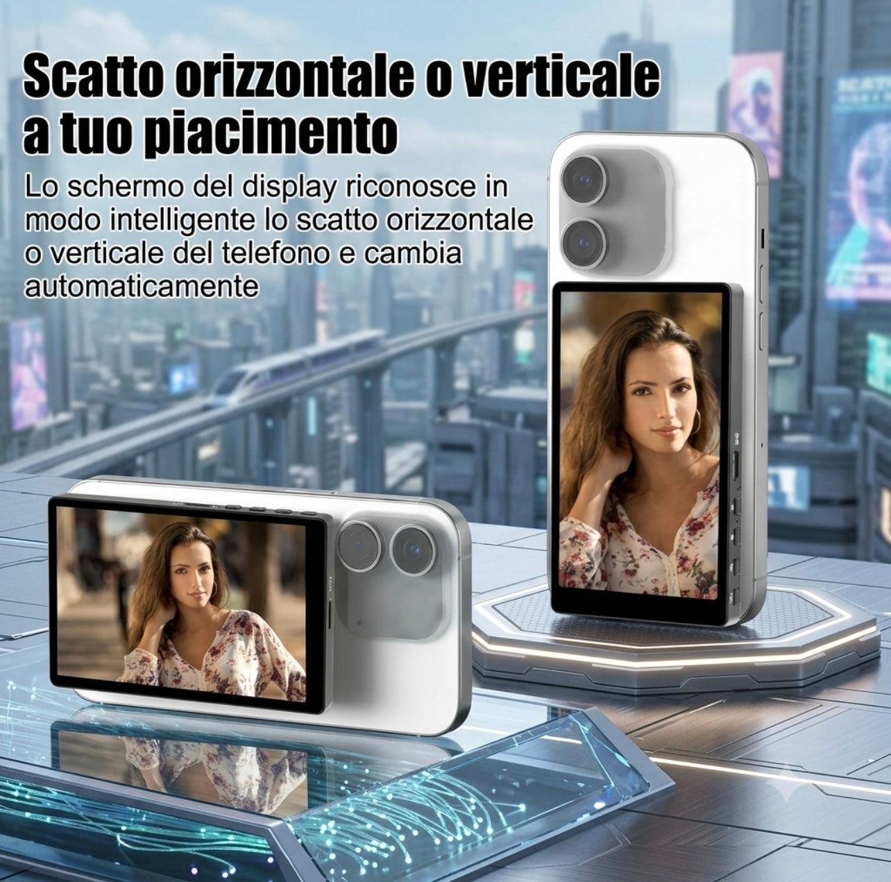 Monitor Selfie Magnetico Wireless per Smartphone