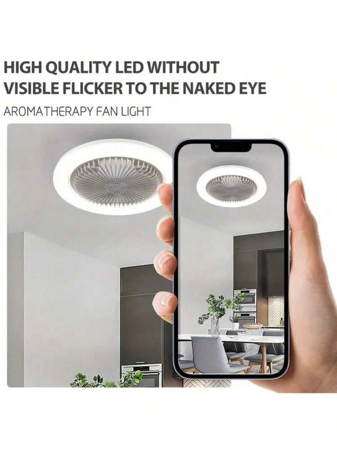 Ventilatore da Soffitto con Luce LED e Telecomando