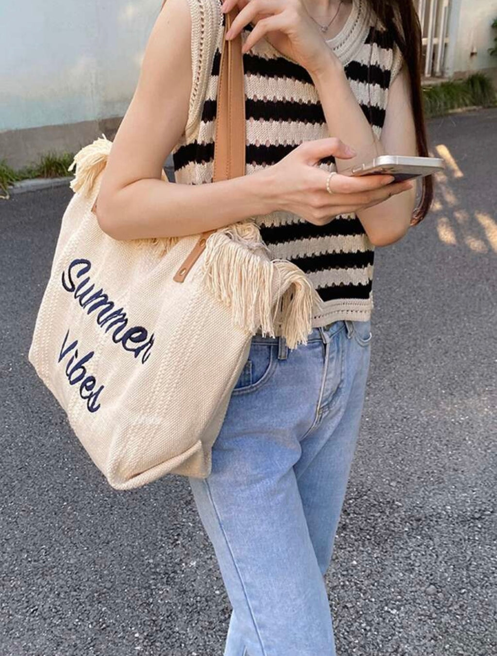 Borsa a tracolla in tela