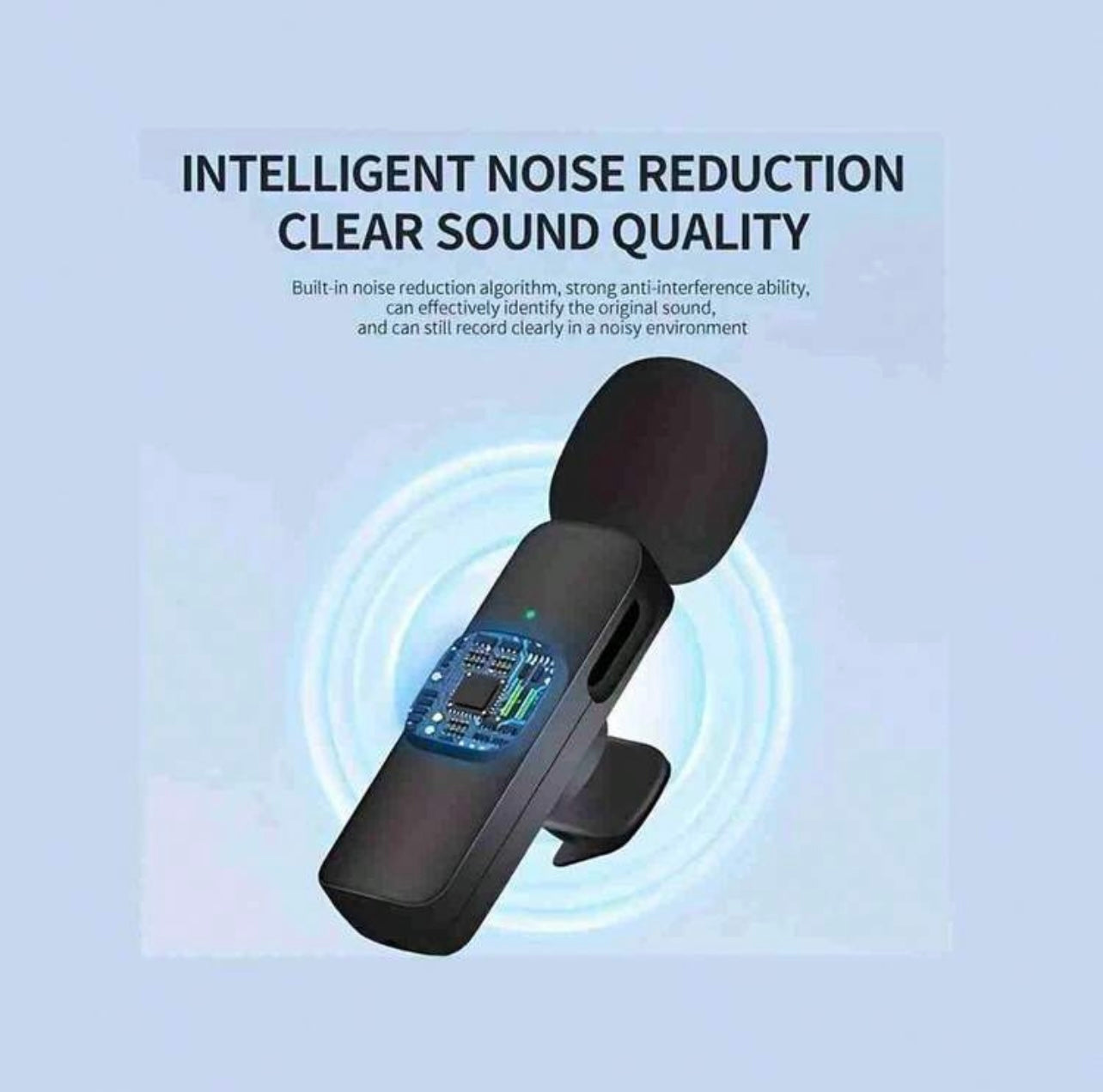 Microfono Lavalier Wireless K8: Audio Cristallino con Riduzione del Rumore AI