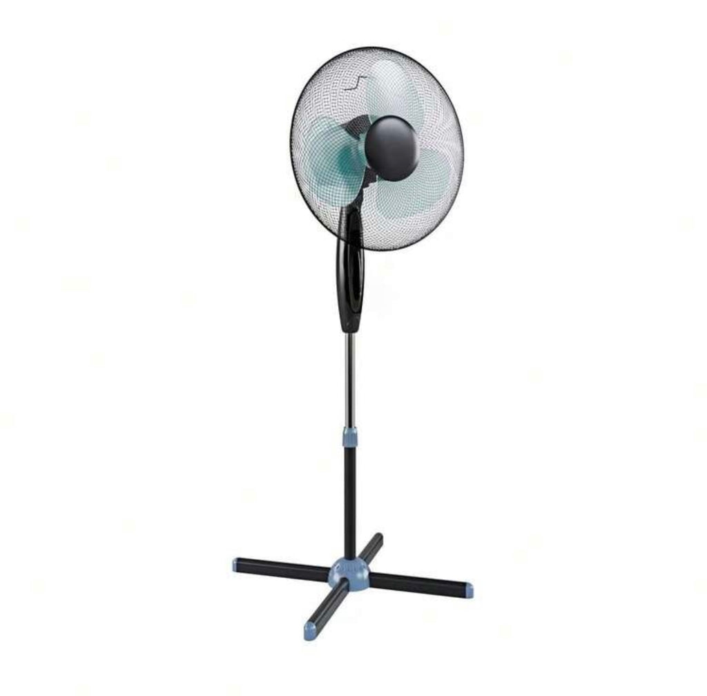 Ventilatore a Piantana 40cm - Altezza Regolabile, 3 Velocità, Oscillazione Automatica