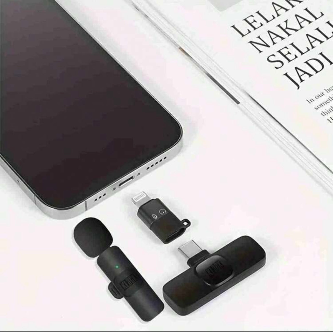 Microfono Lavalier Wireless K8: Audio Cristallino con Riduzione del Rumore AI