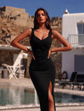 Vestito per donna con spacco sexy