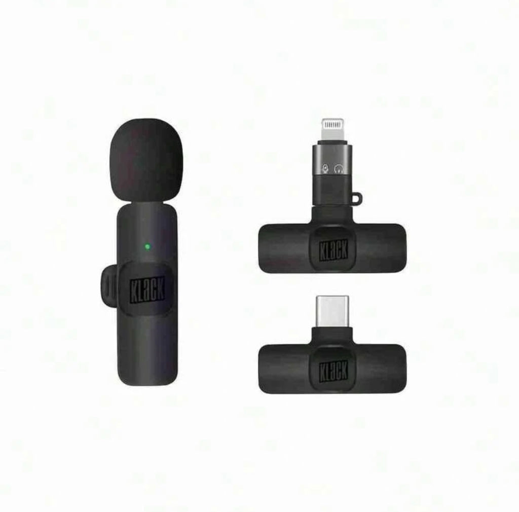 Microfono Lavalier Wireless K8: Audio Cristallino con Riduzione del Rumore AI