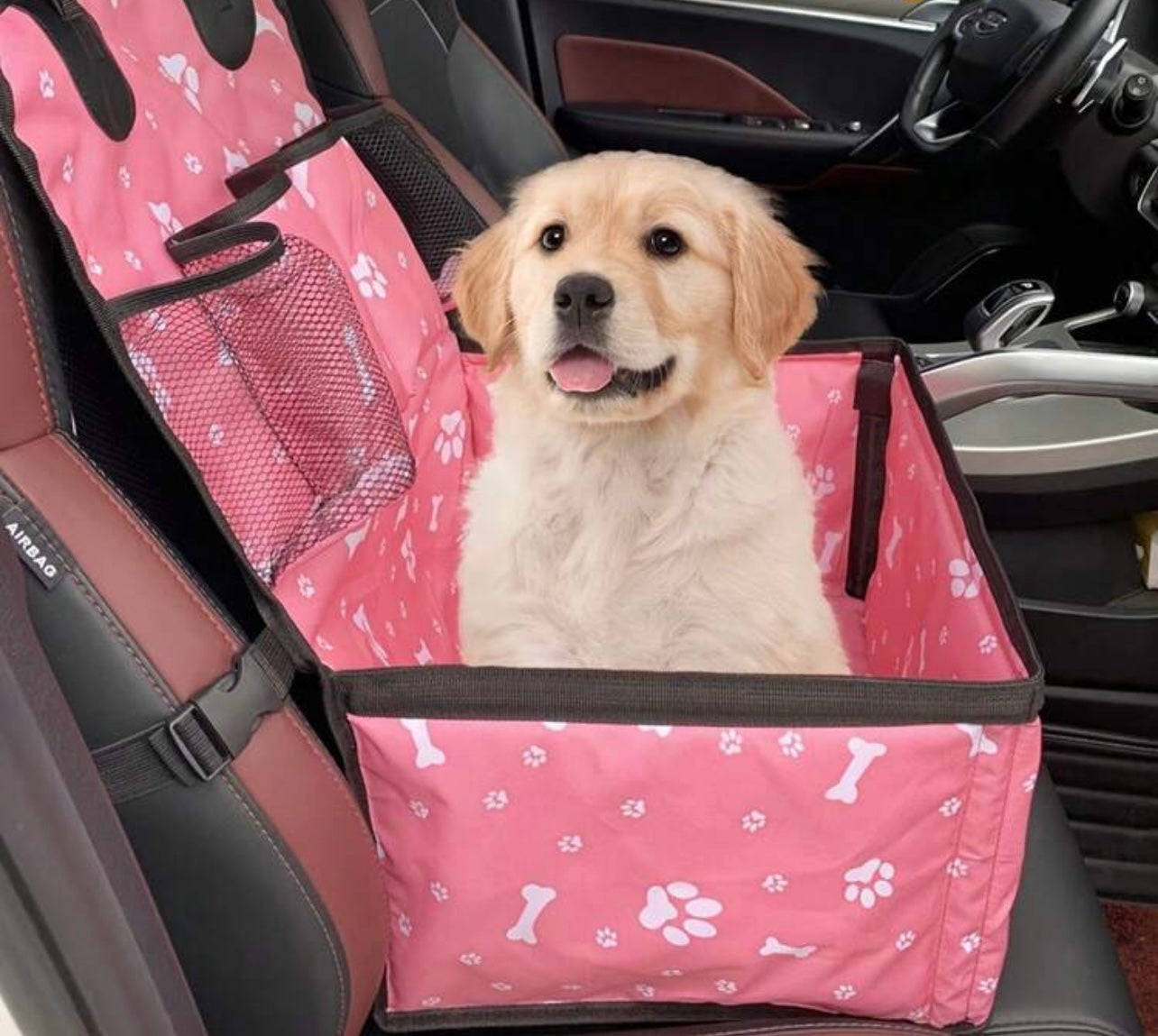 Seggiolino Auto per Cani e Gatti "Safety Travel" – Impermeabile e Pieghevole