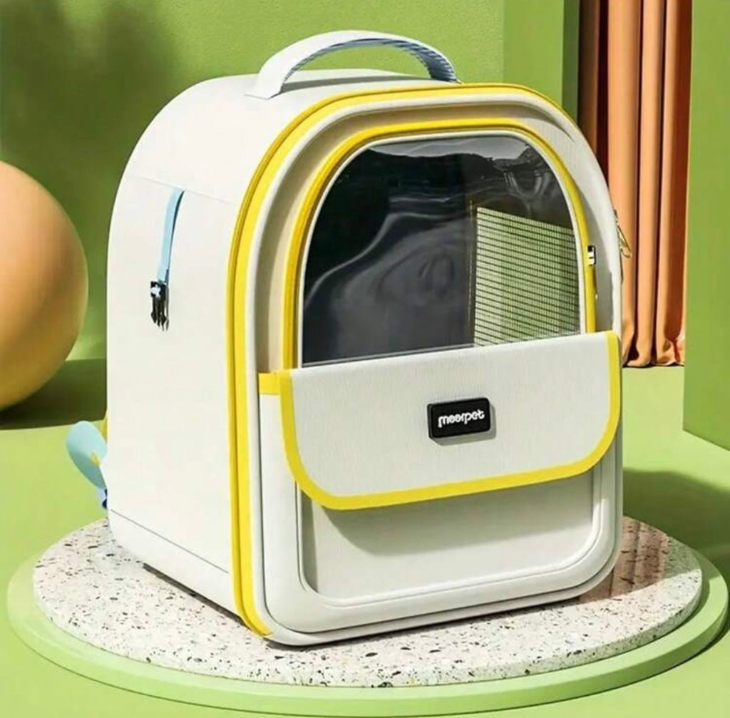 Zaino Trasportino "Vista Panoramica" – Design Elegante per Cani e Gatti