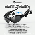 Occhiali Smart Bluetooth : Audio Wireless, Chiamate HD e Lenti Polarizzate