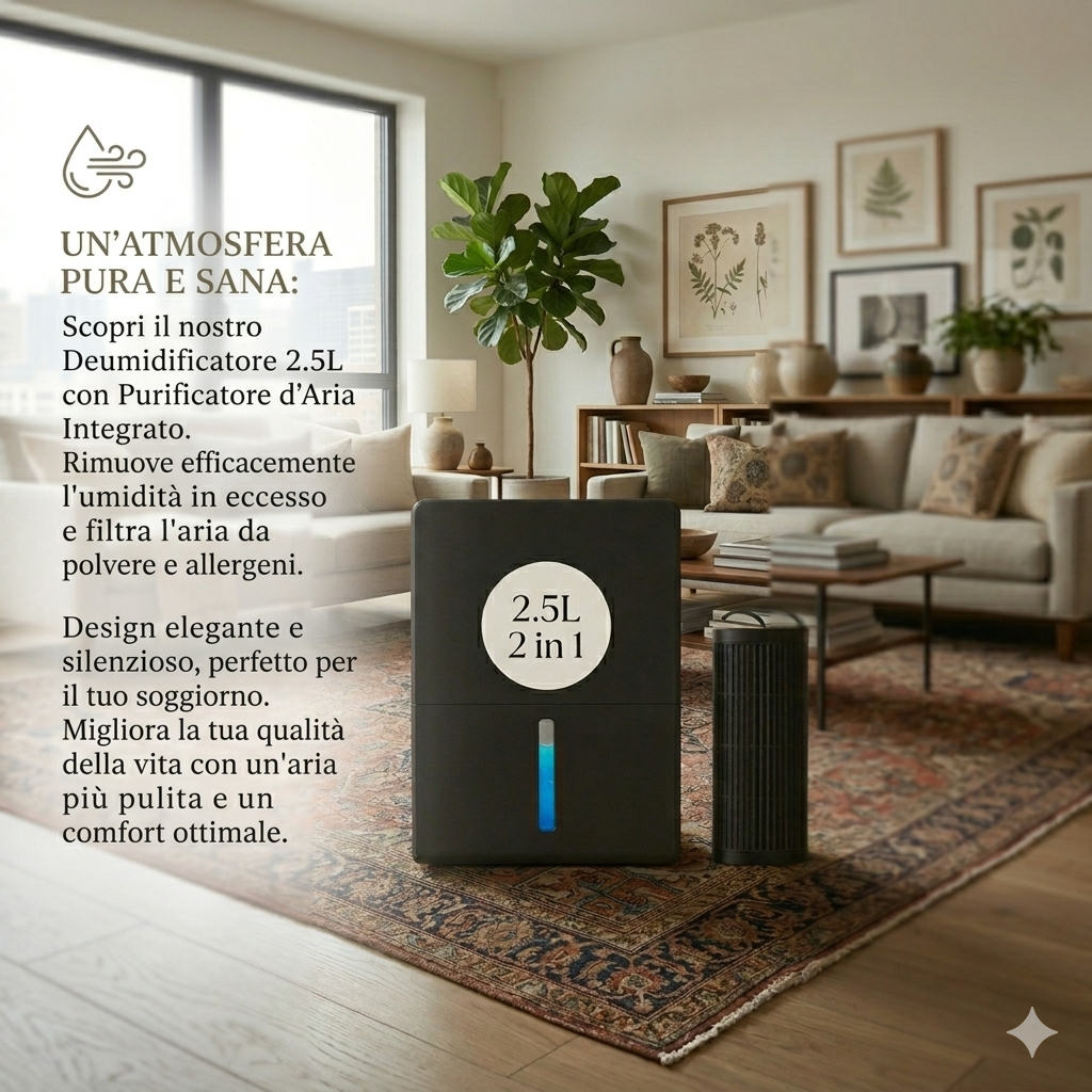 Un'Atmosfera Pura per i Tuoi Figli: Il Deumidificatore Smart Silenzioso che Rigenera la Tua Casa
