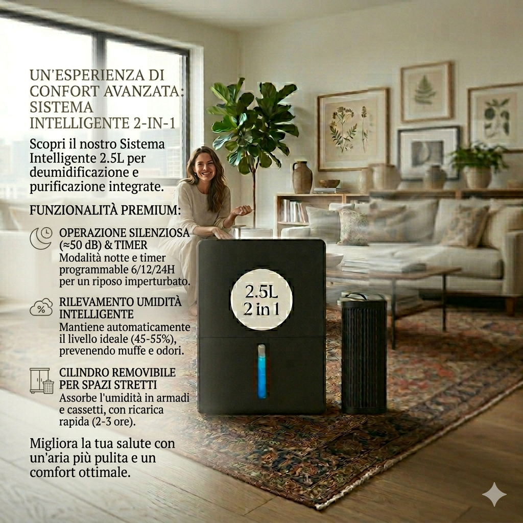 Un'Atmosfera Pura per i Tuoi Figli: Il Deumidificatore Smart Silenzioso che Rigenera la Tua Casa