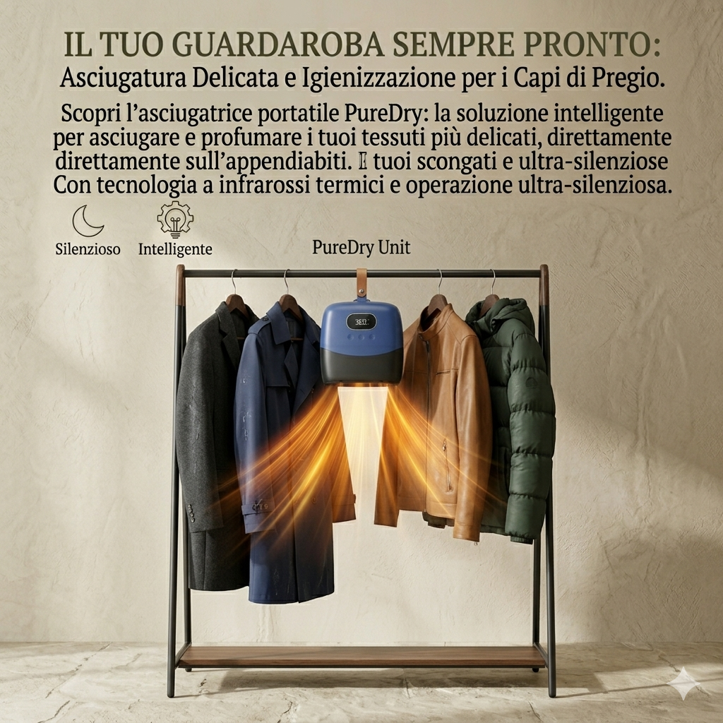 PureDry: Proteggi, Asciuga e Profuma i Tuoi Vestiti Pregiati