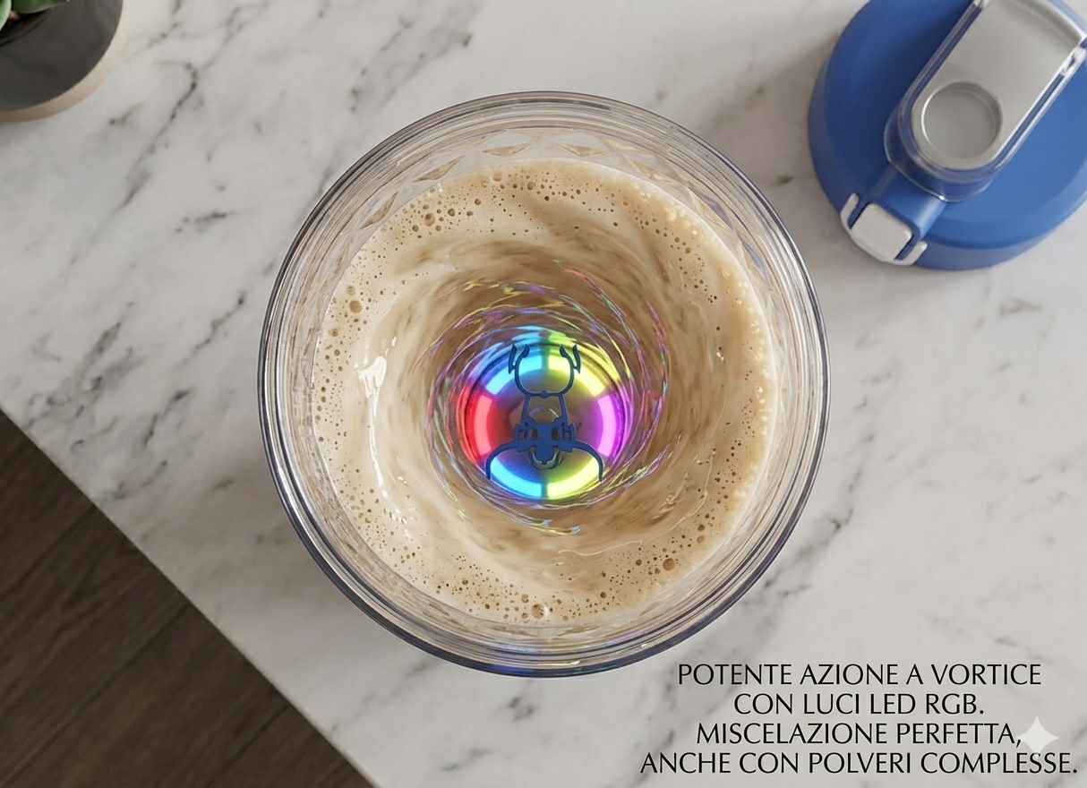 Shaker Elettrico per Proteine con Tecnologia a Vortice Anti-Grumi