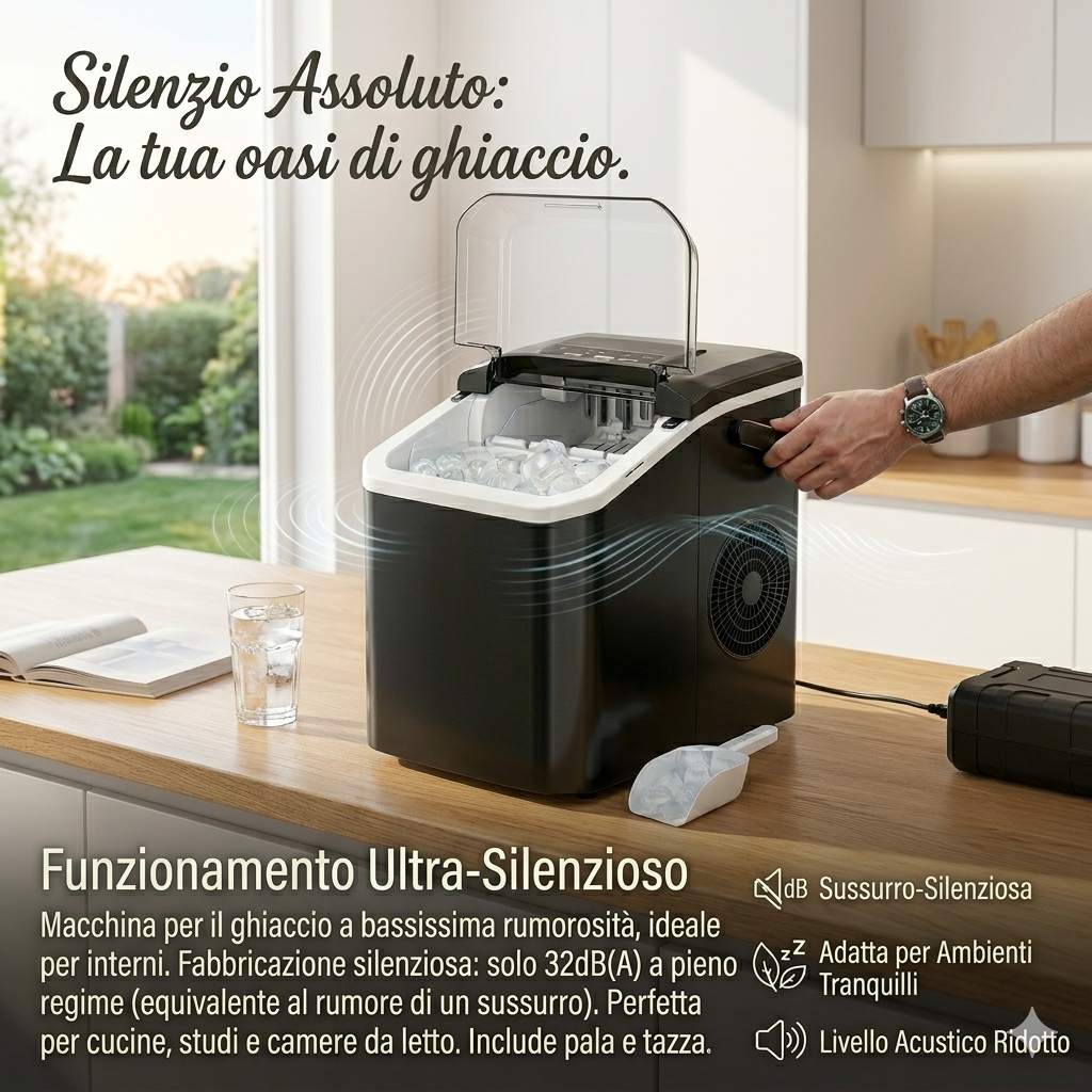 Macchina per il ghiaccio portatile produzione rapida in 6-9 minuti