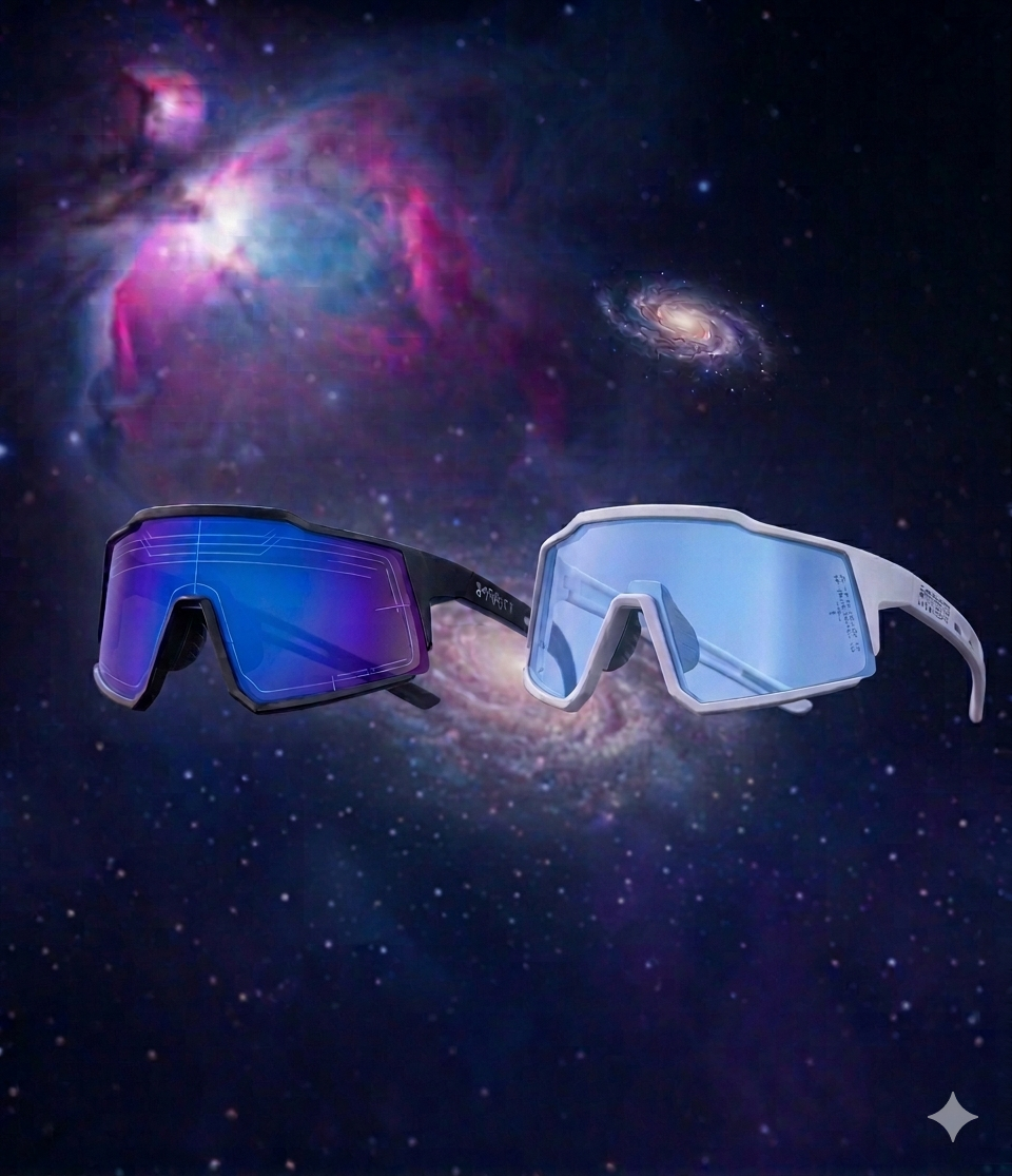 Occhiali da Sole Sportivi "Cosmic Shield" – Lenti Polarizzate a Specchio