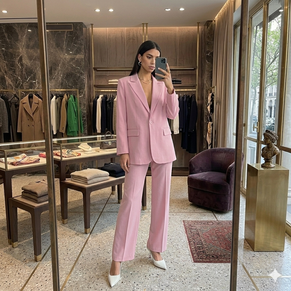 Completo blazer giacca e pantalone chiusura un solo bottone