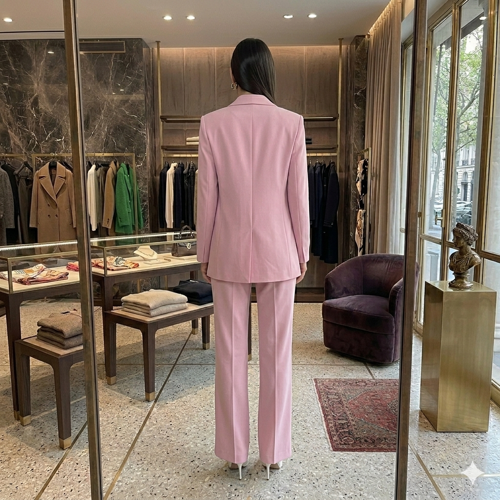 Completo blazer giacca e pantalone chiusura un solo bottone