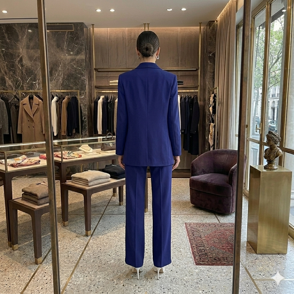 Completo blazer giacca e pantalone chiusura un solo bottone