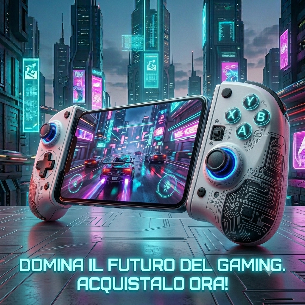 Controller Mobile Multi-Piattaforma: Compatibile con Android, iOS, Switch, PC e PS4