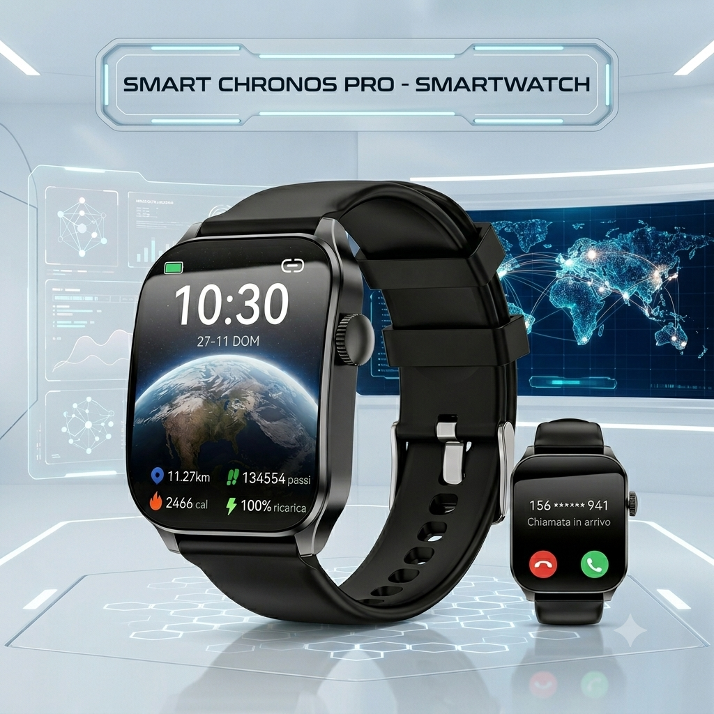Smartwatch Multifunzione con Chiamate Bluetooth e Display HD da 1,91 pollici