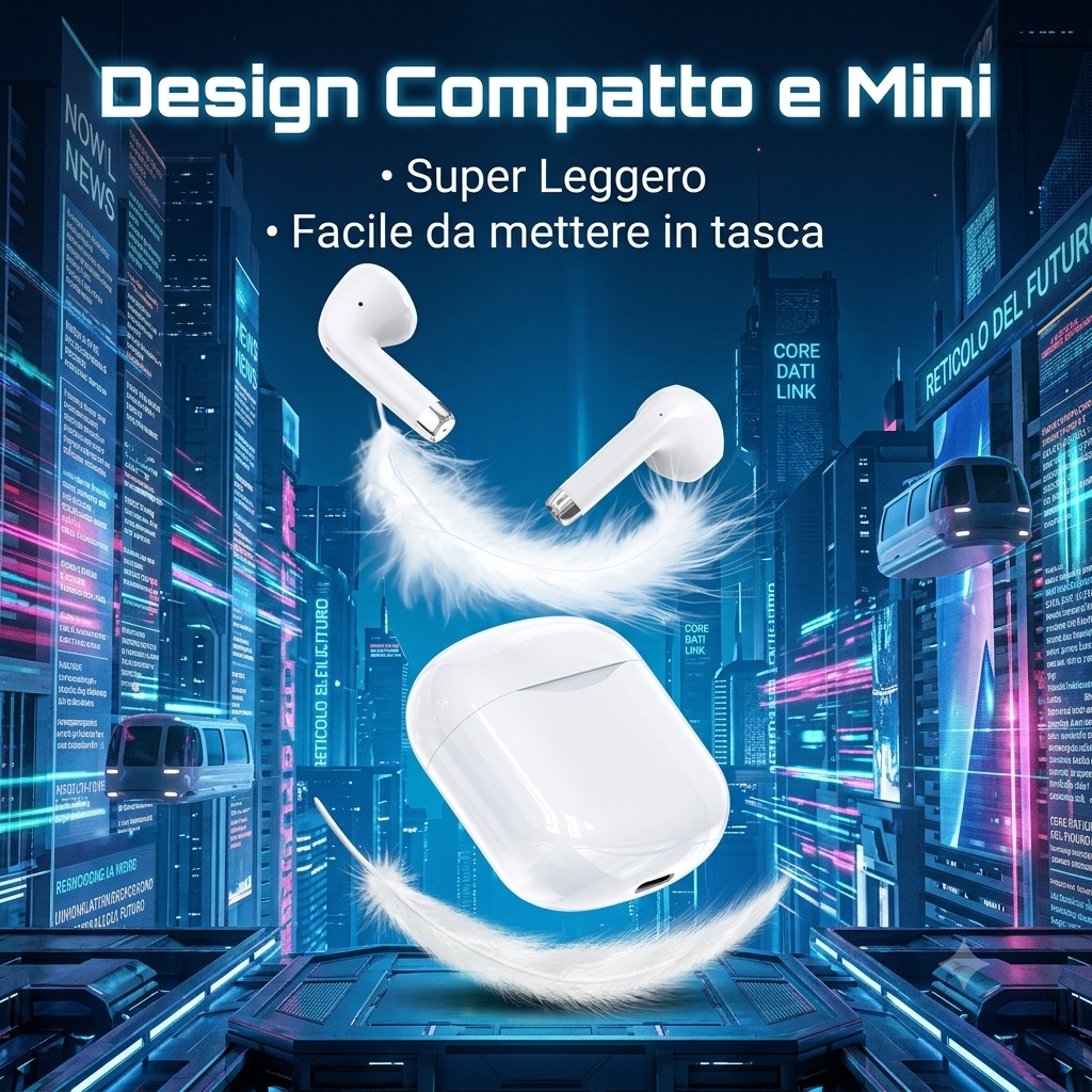 Auricolari Wireless Super Lightweight: Comodità Invisibile