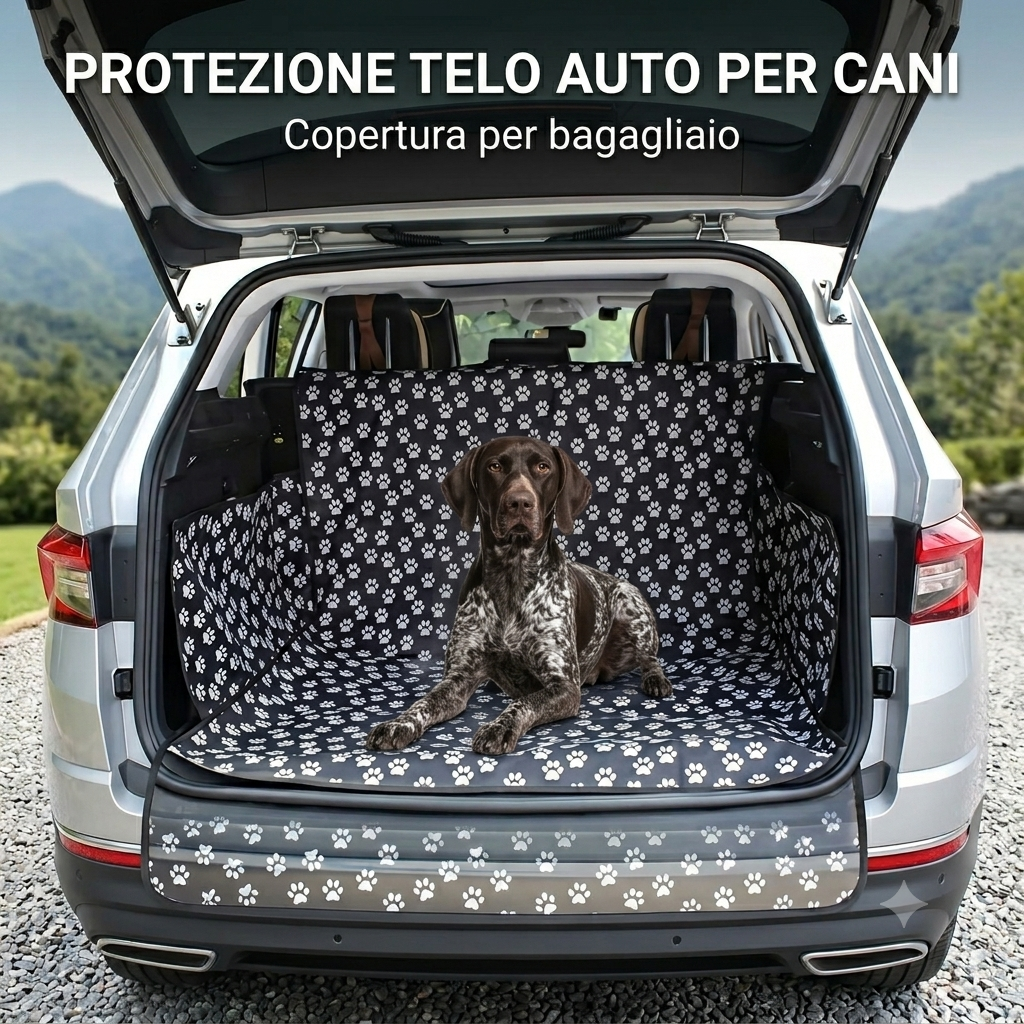 Telo Protezione Bagagliaio Auto per Cani – Impermeabile e Antigraffio