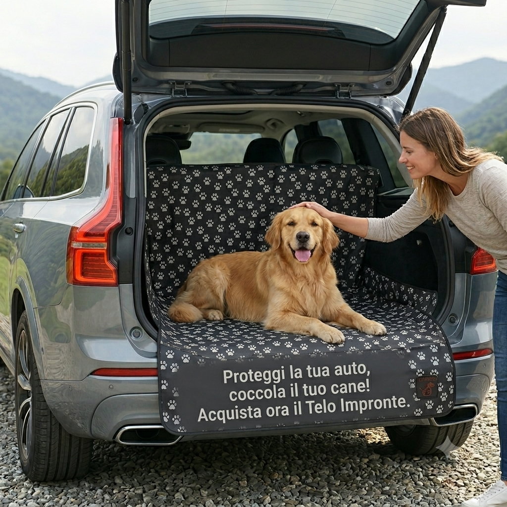 Telo Protezione Bagagliaio Auto per Cani – Impermeabile e Antigraffio