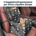 Seggiolino Auto per Cani e Gatti "Safety Travel" – Impermeabile e Pieghevole