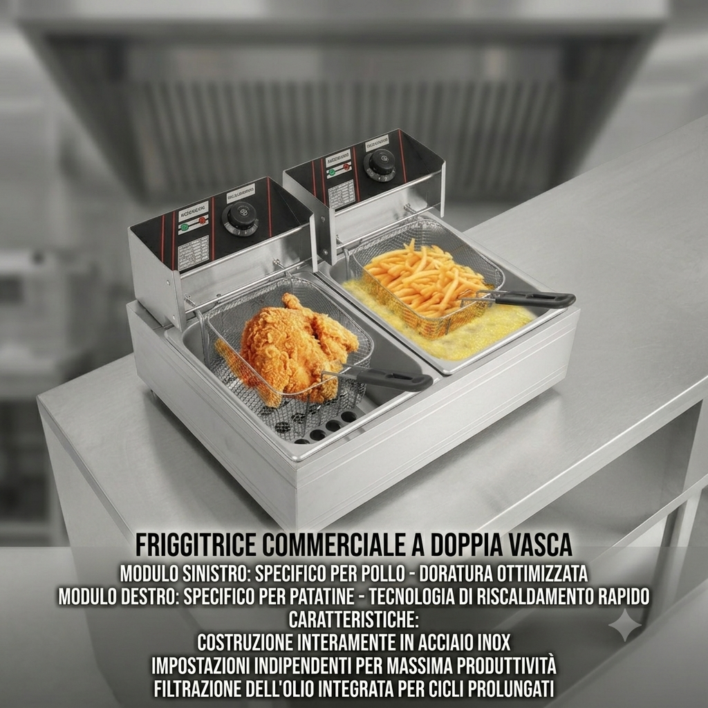 Friggitrice elettrica da 12L