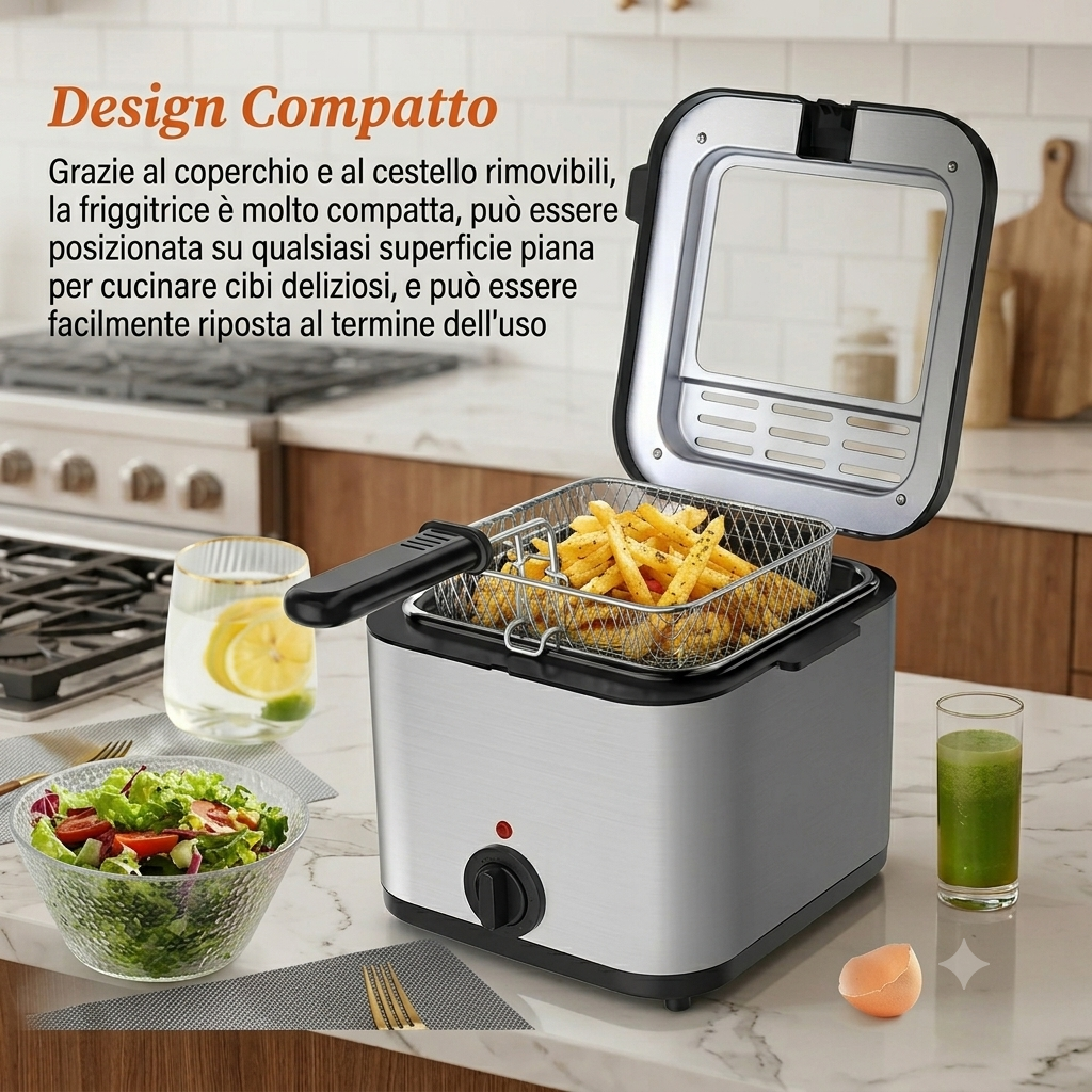 Friggitrice elettrica da 2,5 litri