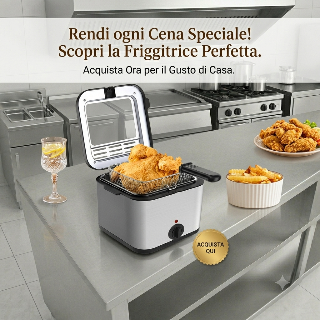 Friggitrice elettrica da 2,5 litri