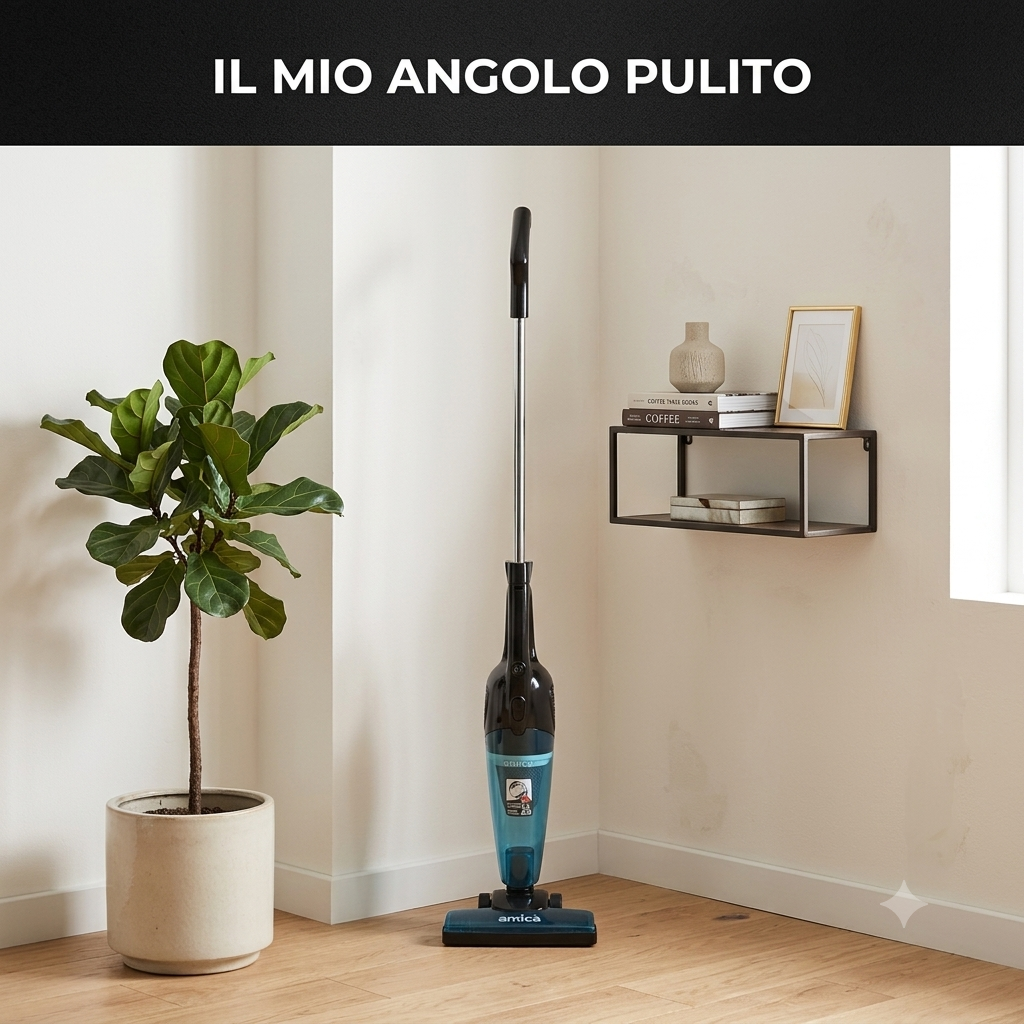 Aspirapolvere con filo e accessori, Blu
