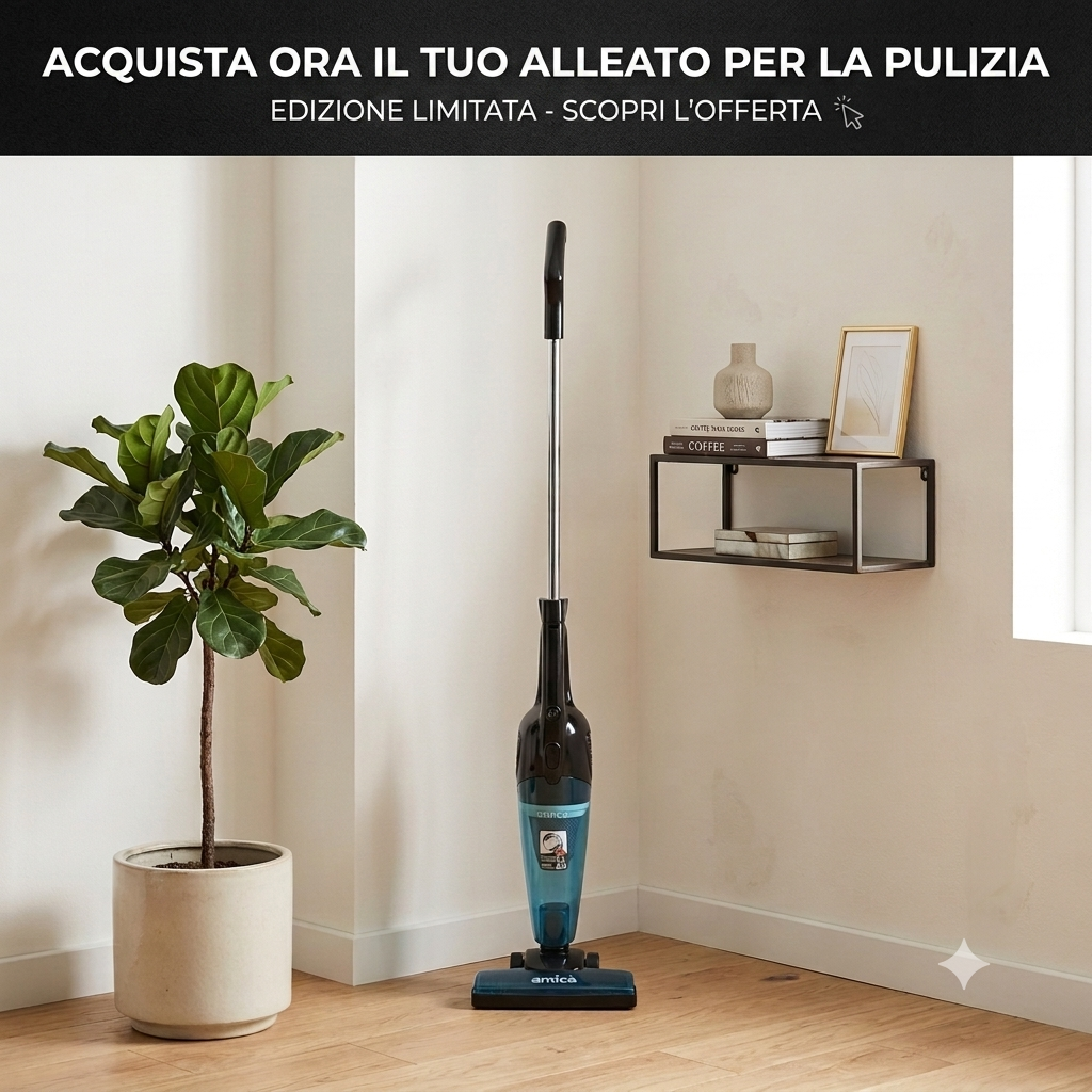 Aspirapolvere con filo e accessori, Blu