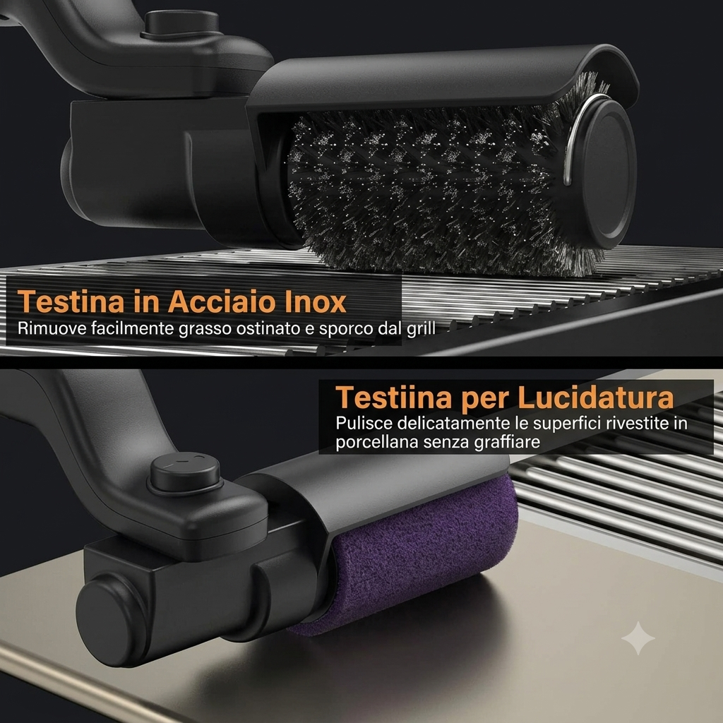 Spazzola Elettrica per Barbecue a 3 Velocità