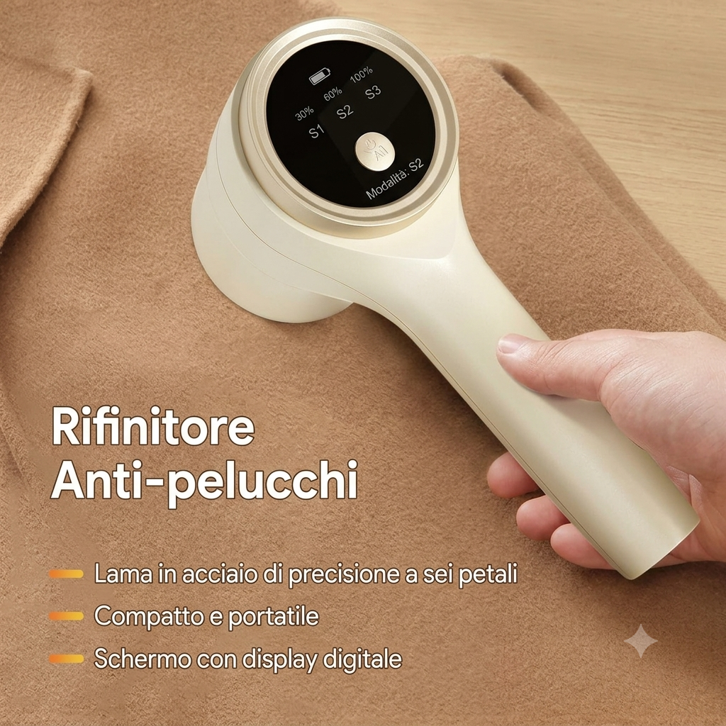Levapelucchi elettrico per indumenti