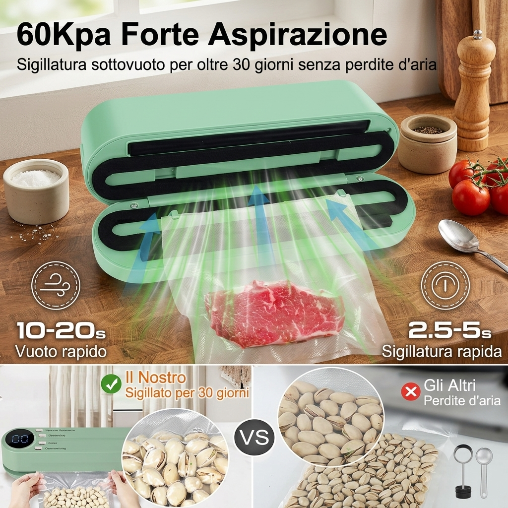 Macchina per sottovuoto alimentare