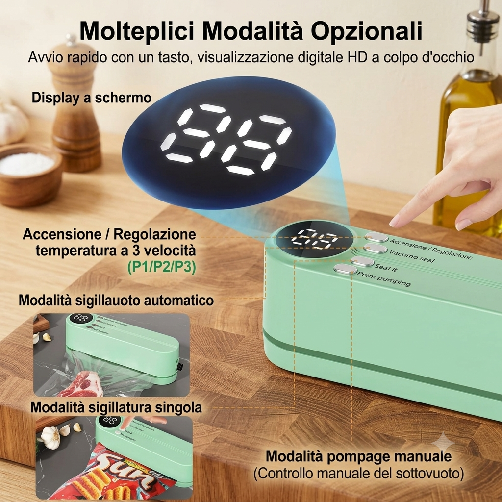 Macchina per sottovuoto alimentare