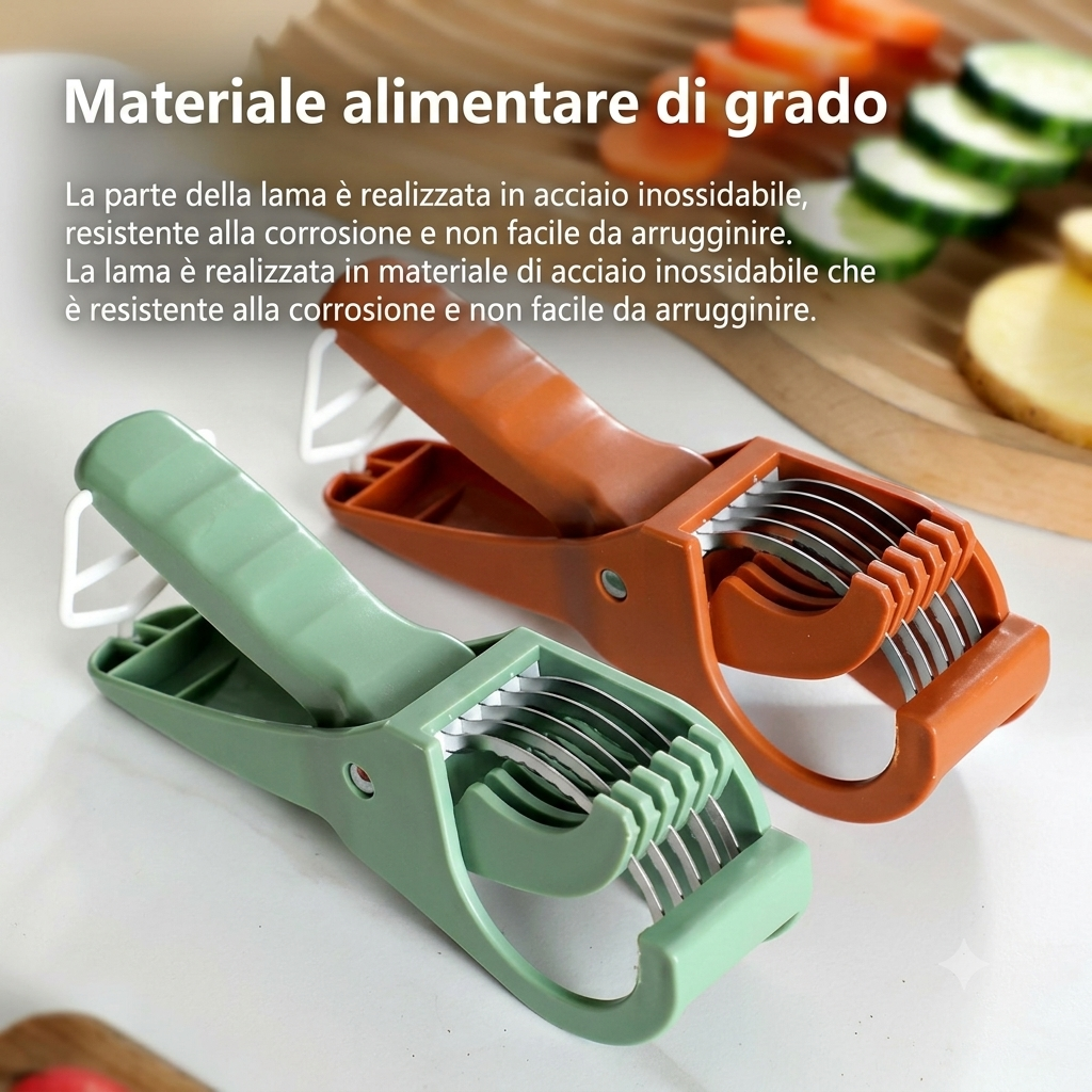 Affettaverdure e Frutta in Acciaio Inossidabile