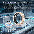 Anello Intelligente con Custodia di Ricarica da Donna