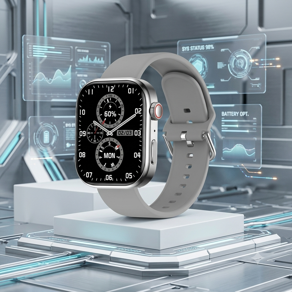 Nuovo Smartwatch Electronics - Schermo HD da 2,01 pollici, Monitoraggio Frequenza Cardiaca, Chiamate Bluetooth e Modalità Multi-Sport